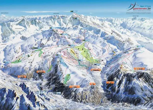 Mapa tras Auris en oisans 