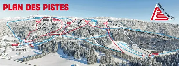 Mapa tras Bugnenets - Savagnières