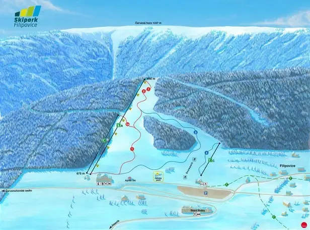 Mapa tras Filipovice