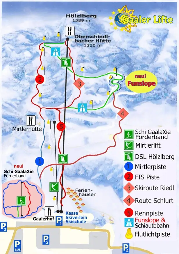 Mapa tras Gaaler Lifte