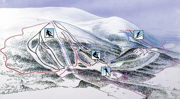 Mapa tras Dundret