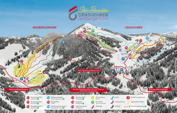 Mapa tras Grasgehren - Obermaiselstein
