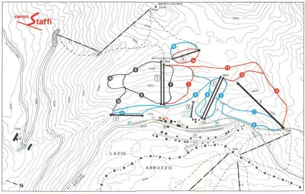 Mapa tras Campo Staffi