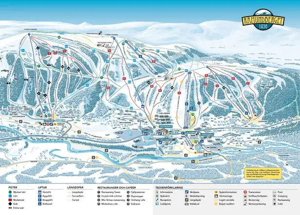 Mapa tras Ramundberget 