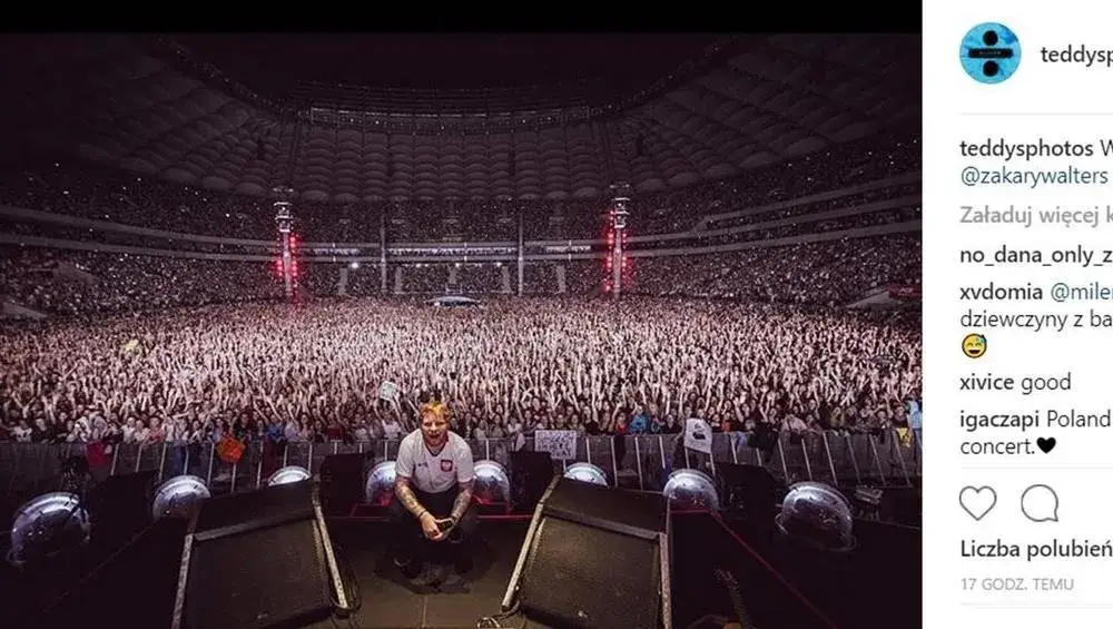 Ile trwa koncert Eda Sheerana w Warszawie? Sprawdź szczegóły!