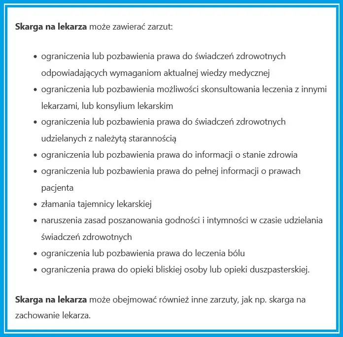 Skarga na lekarza: Krok po kroku do obrony praw pacjenta + wzór