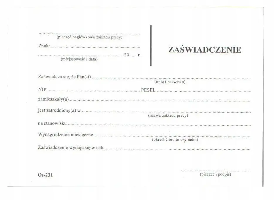Jak napisać zaświadczenie o zatrudnieniu pracownika bez błędów