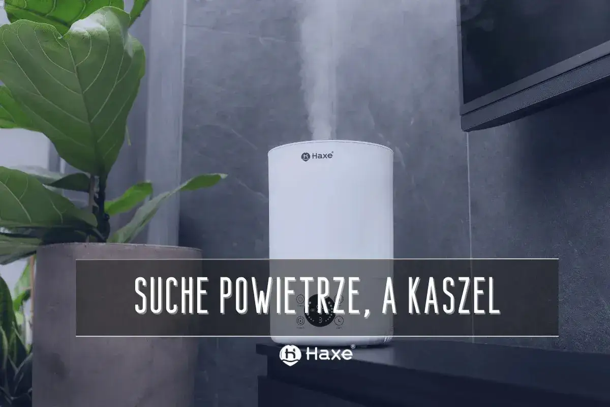 Nawilżacz powietrza Haxe walczy z suchym powietrzem w domu, łagodząc kaszel.