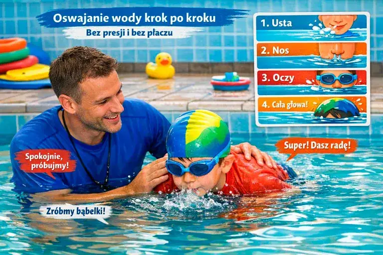 Twoje dziecko pokocha wodę! Nauka pływania krok po kroku