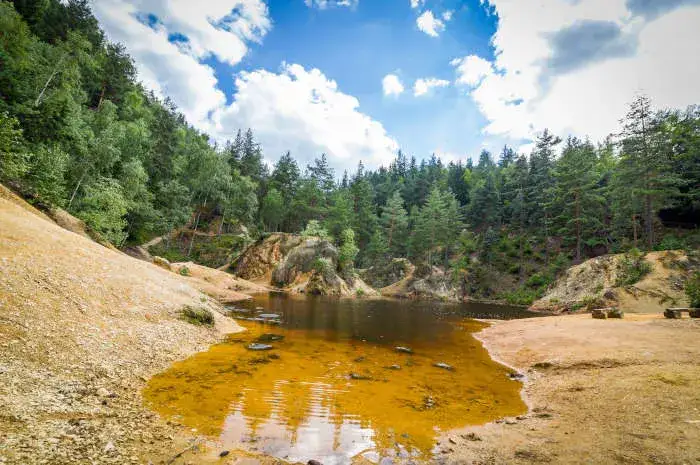 Kolorowe jeziorka Sudetów: poznaj cuda natury po dawnej kopalni