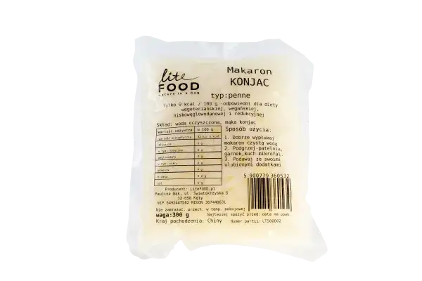 Penne konjac ze szpinakiem - zdrowy wybór dla niskokalorycznej diety