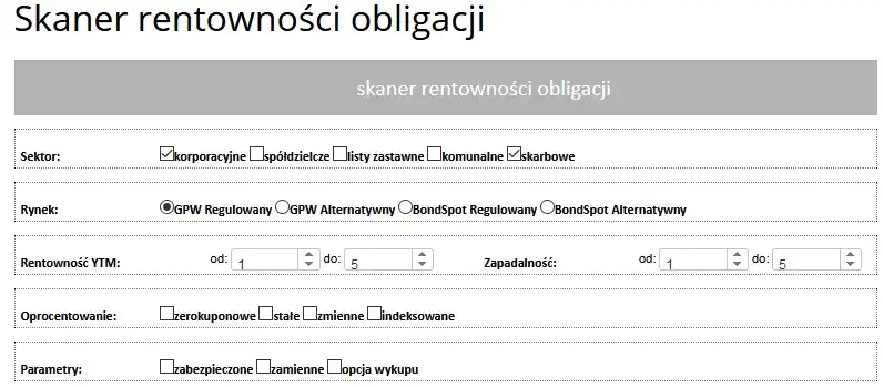 Skaner rentowności obligacji - jak uniknąć strat na rynku obligacji
