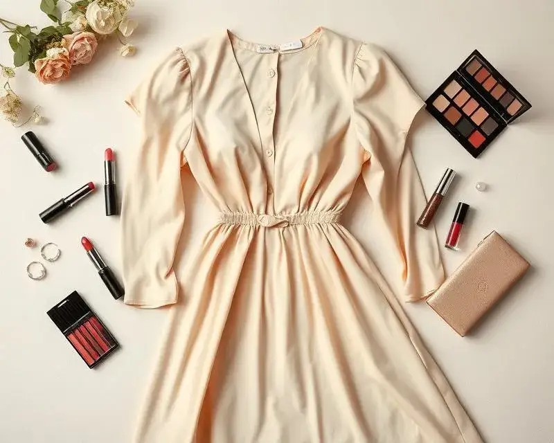 Idealny makijaż do beżowej sukienki, który zachwyci każdego na imprezie