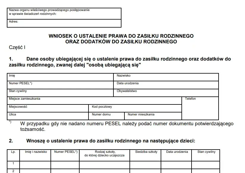 Do kiedy składać wnioski na rodzinne, aby nie stracić świadczeń