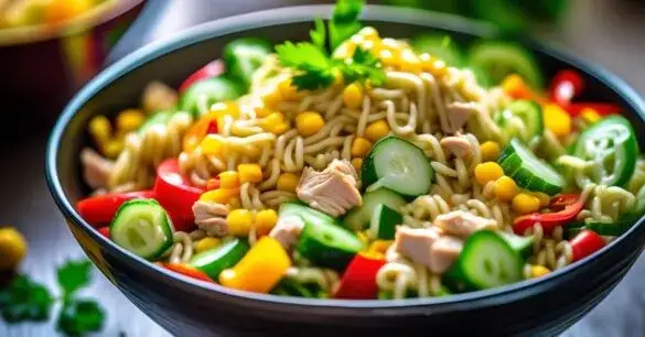 Szybka i prosta sałatka z zupek chińskich, którą pokochasz