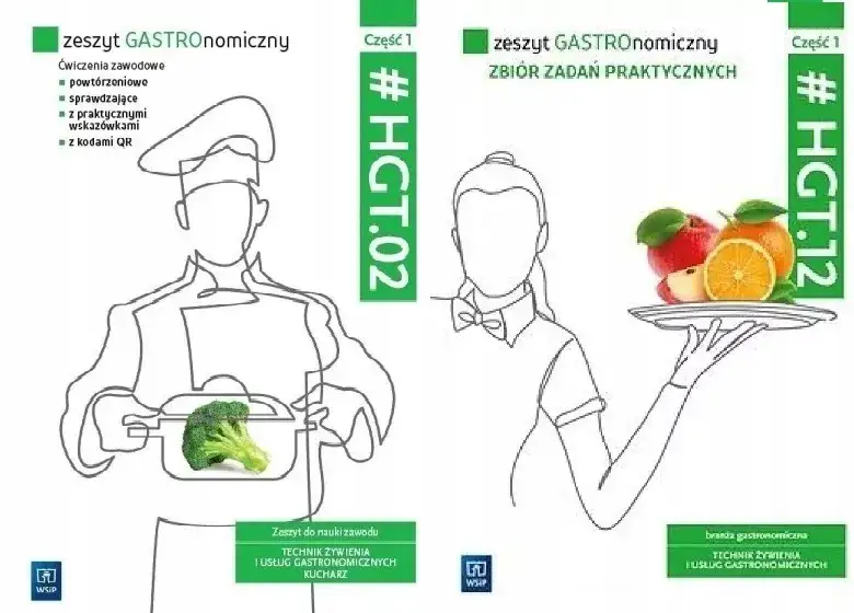 Zeszyt tematyczny z ćwiczeniami do zajęć kulinarnych dla ucznia