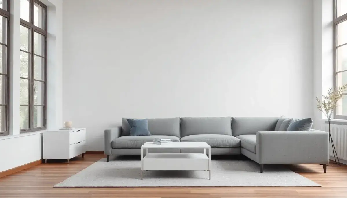 Jaki kolor ścian do białych mebli i szarej kanapy, aby uniknąć błędów?