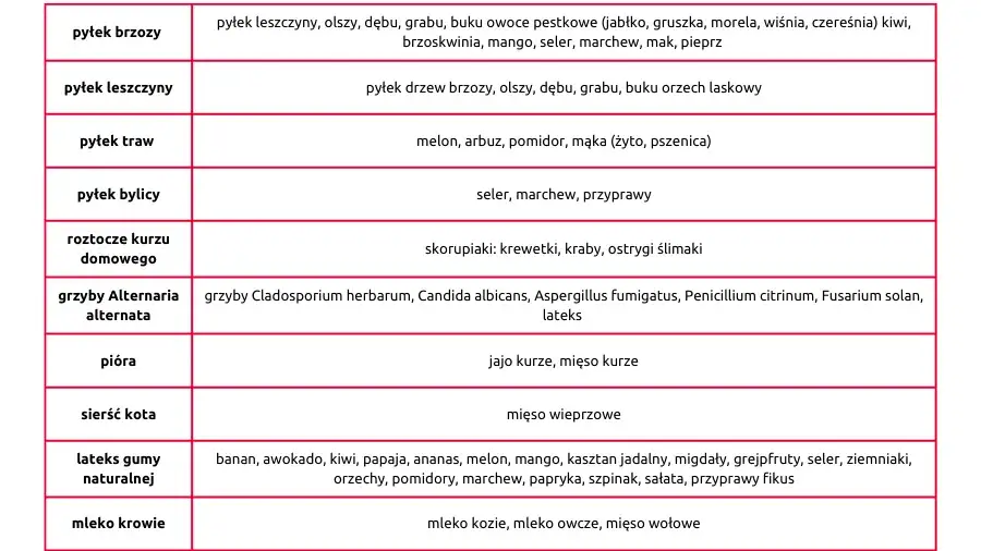 Alergia krzyżowa na brzozę: Czego nie jeść? Pełna lista i porady
