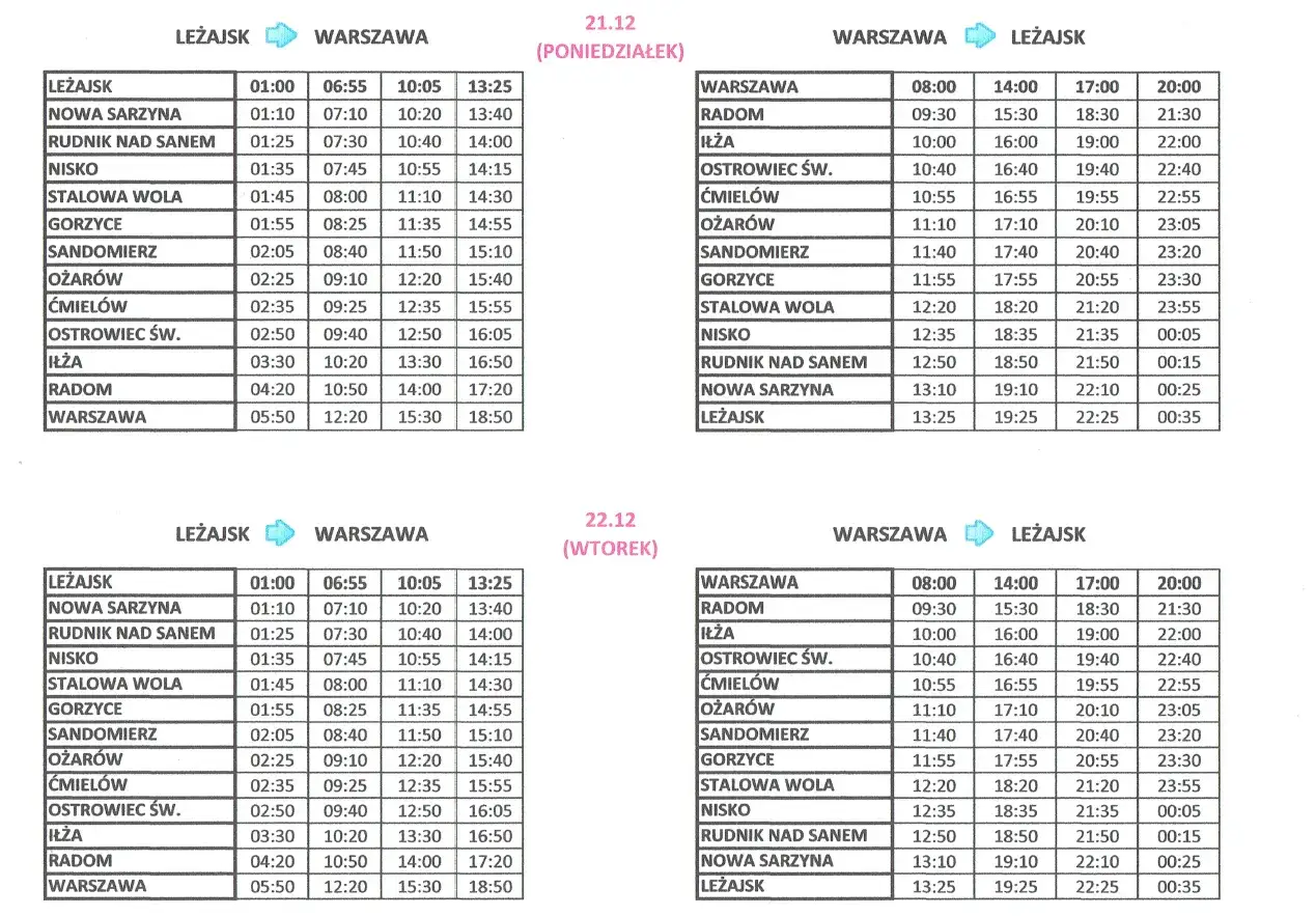 Zenek Nasielsk-Warszawa: Rozkład jazdy? Mamy aktualne godziny!