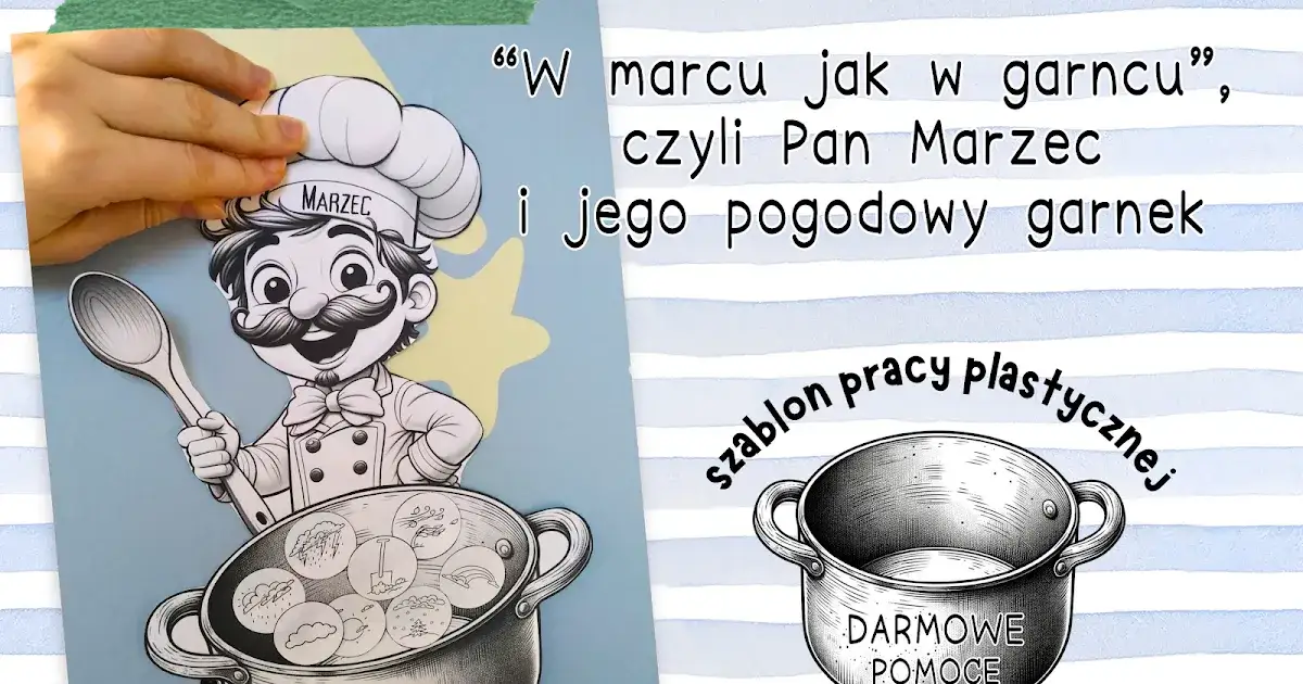 W marcu jak w garncu praca plastyczna dla przedszkolaków, która zaskoczy