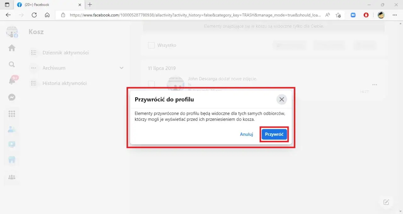 Jak przywrócić usunięty komentarz na Facebooku? To niemożliwe!