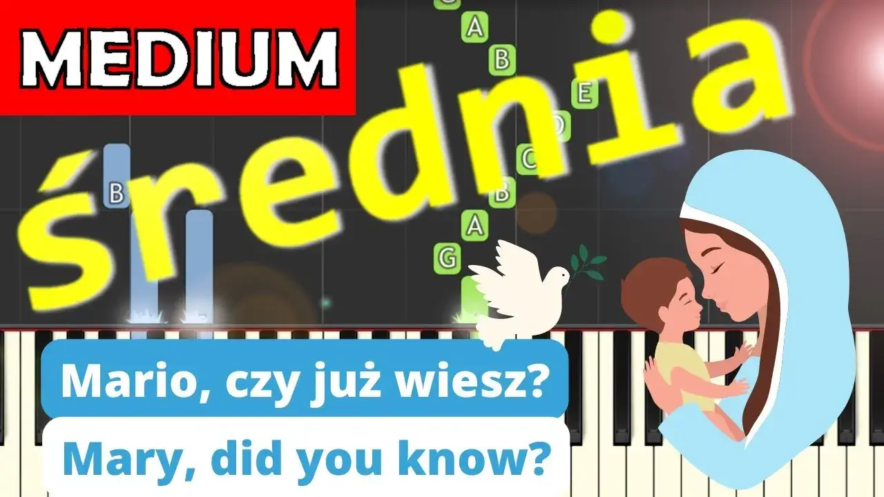 Nuty na pianino do Mario, czy ty wiesz? Różne poziomy trudności
