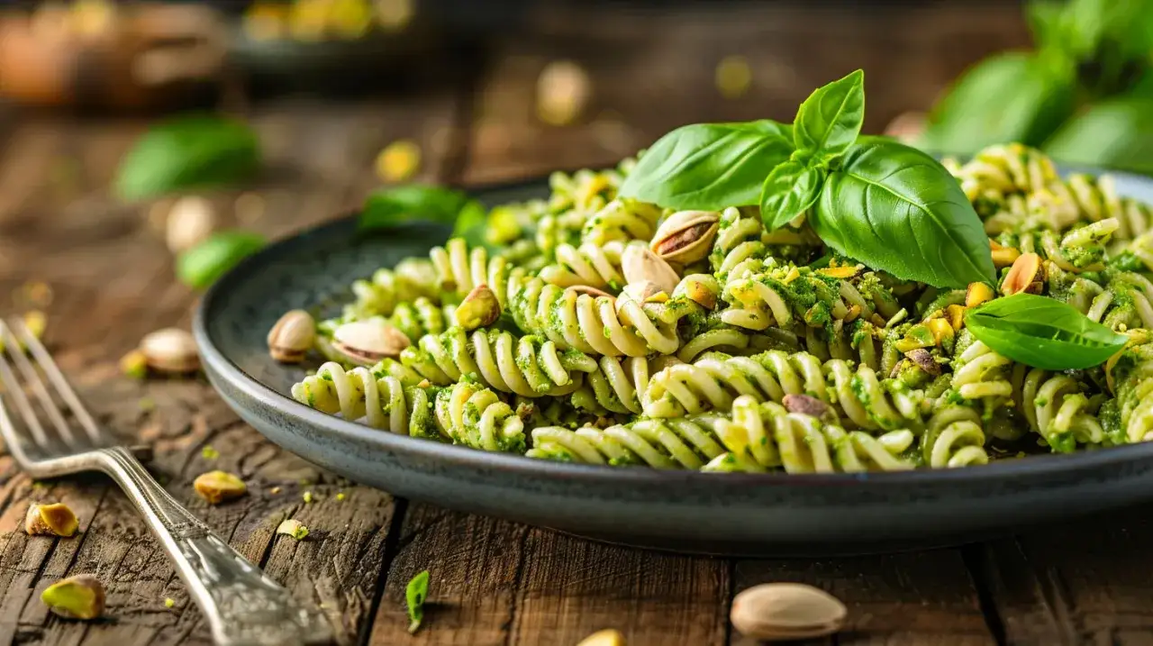 Makaron z pistacjami - Przepis na pyszny makaron z pesto pistacjowym