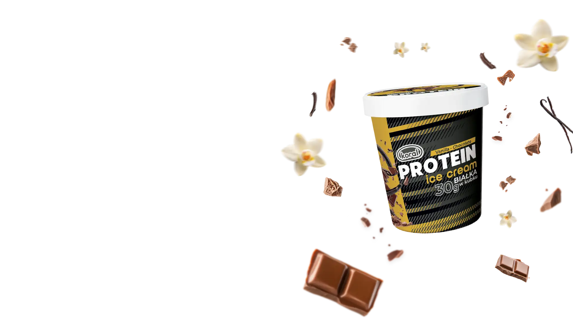 Pyszne lody proteinowe waniliowo-czekoladowe w kubku. Gdzie kupić? Sprawdź!