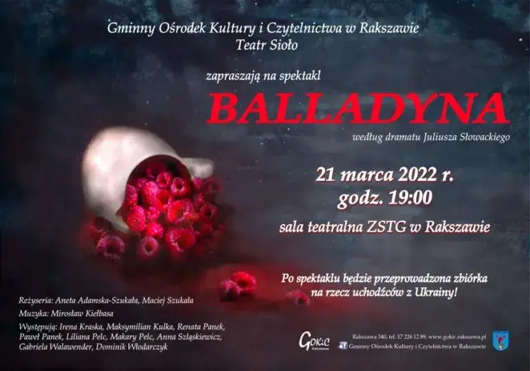 Zaproszenie na spektakl Balladyna – poznaj szczegóły i terminy wydarzeń