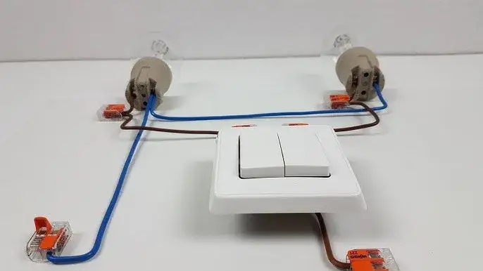 Schemat jak podłączyć podwójny włącznik światła 3 kable bez błędów