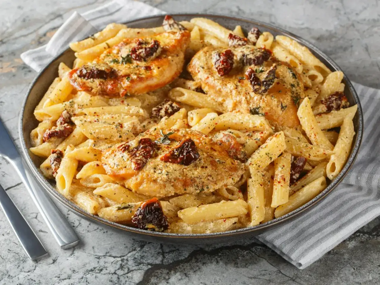 Penne con pollo - prosty przepis na pyszne danie, które zaskoczy
