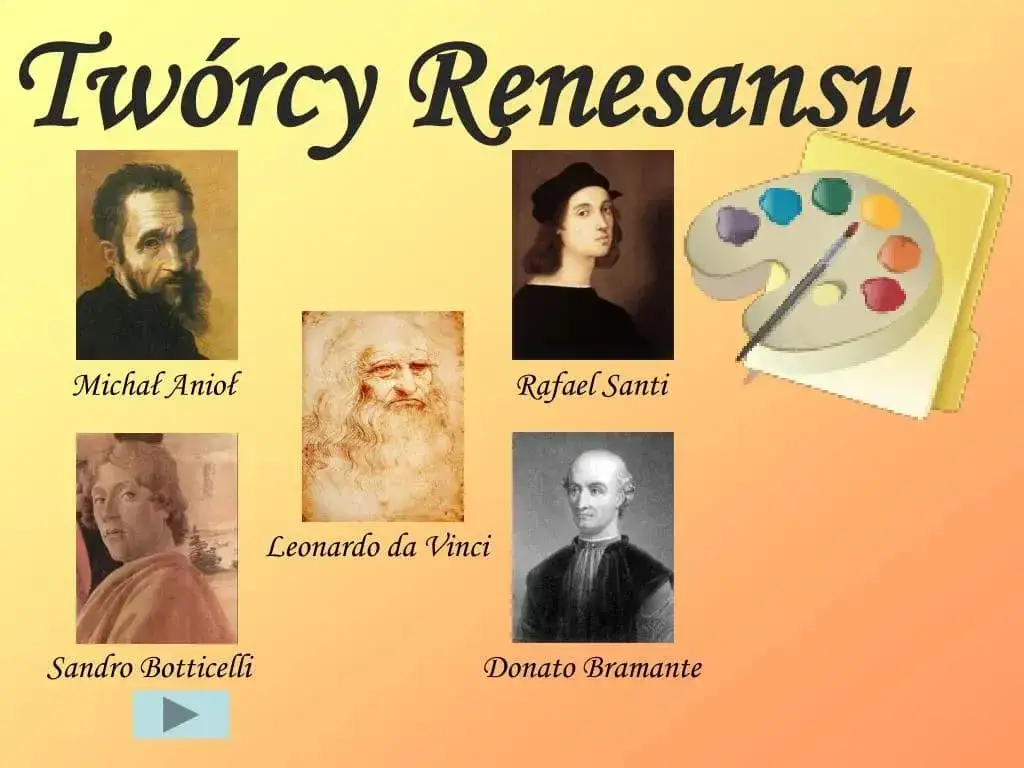 Przedstawiciele renesansu w Europie: wpływowi artyści i myśliciele