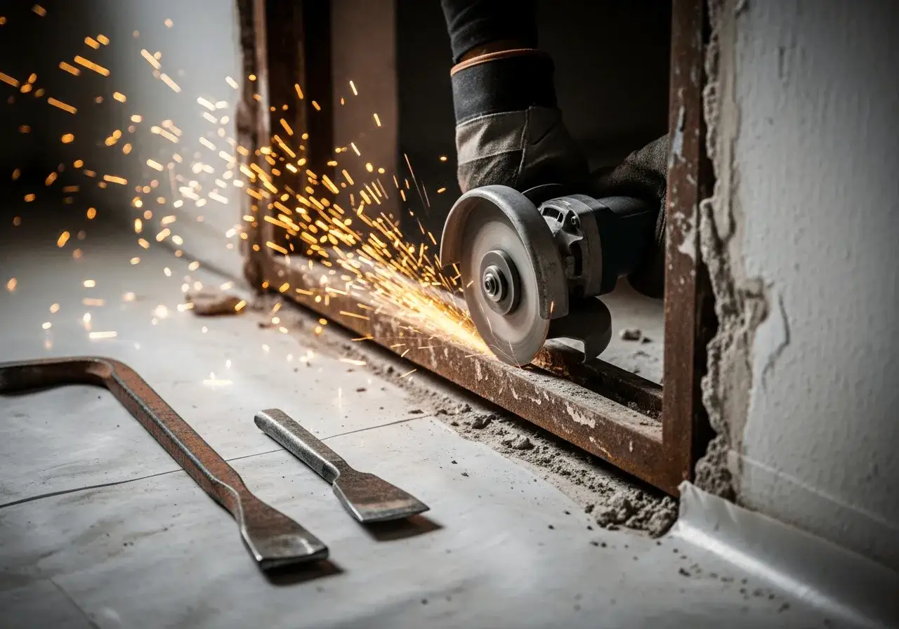 Usuń metalową ościeżnicę bez kucia i bałaganu! Poradnik DIY