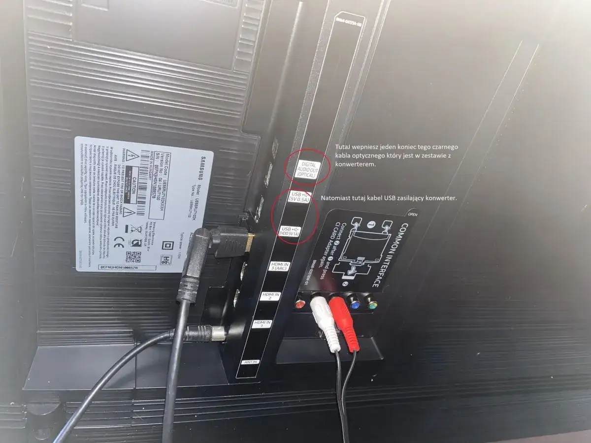 Jak podłączyć kabel optyczny do TV Samsung? Dźwięk jak w kinie!