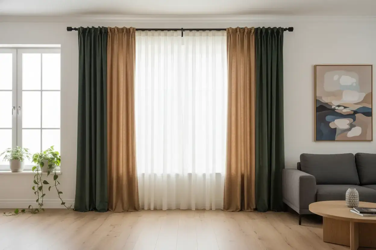 Jak dobrać kolor zasłon do salonu? Harmonia i trendy 2026