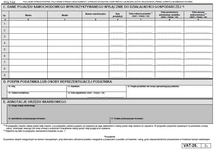 Jak wypełnić oświadczenie dotyczące VAT w PZU bez błędów?
