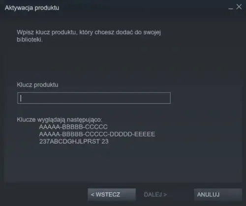 Gdzie wpisać klucz Steam, aby uniknąć problemów z aktywacją?