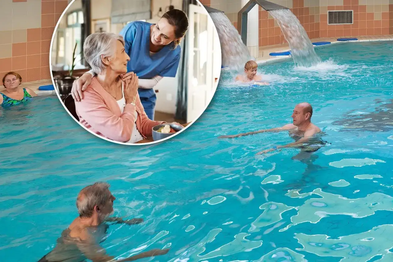 Sanatorium z basenem: rehabilitacja i wypoczynek dla seniorów.