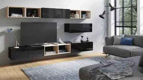 Ciemne meble w salonie: jak stworzyć jasne i eleganckie wnętrze?