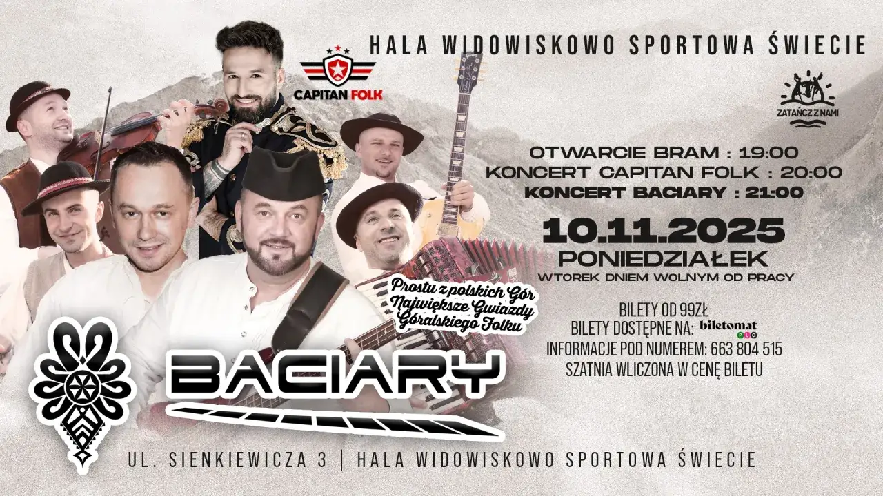 Ile trwa koncert Baciary? Planuj swój wieczór idealnie!