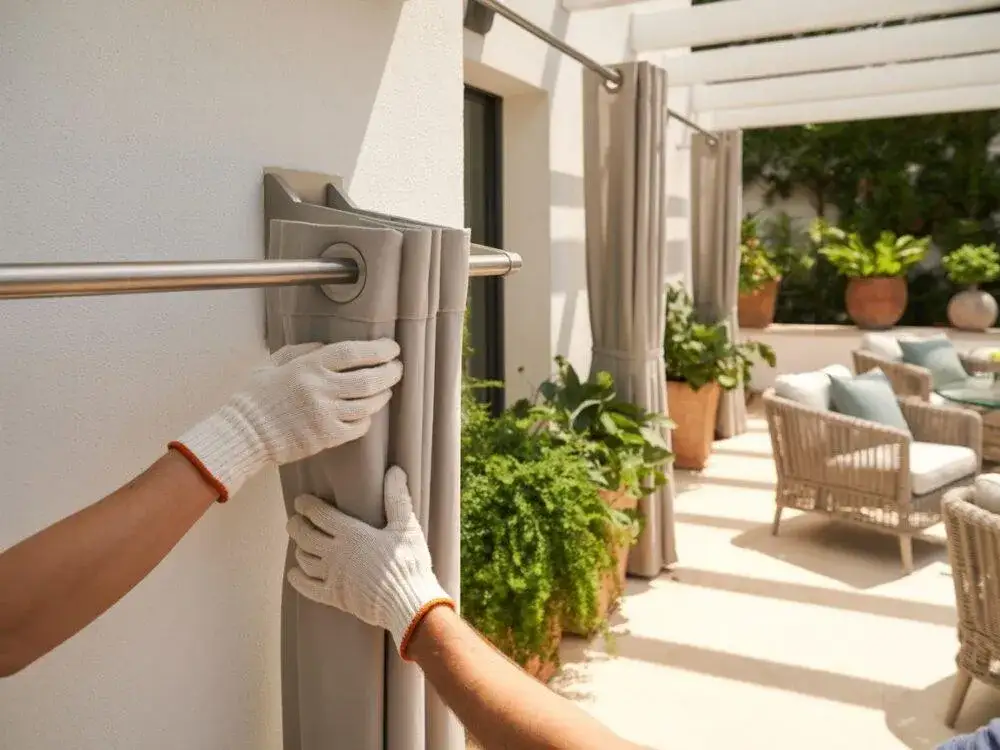 Na czym powiesić zasłony na tarasie? Wybierz system i zyskaj prywatność