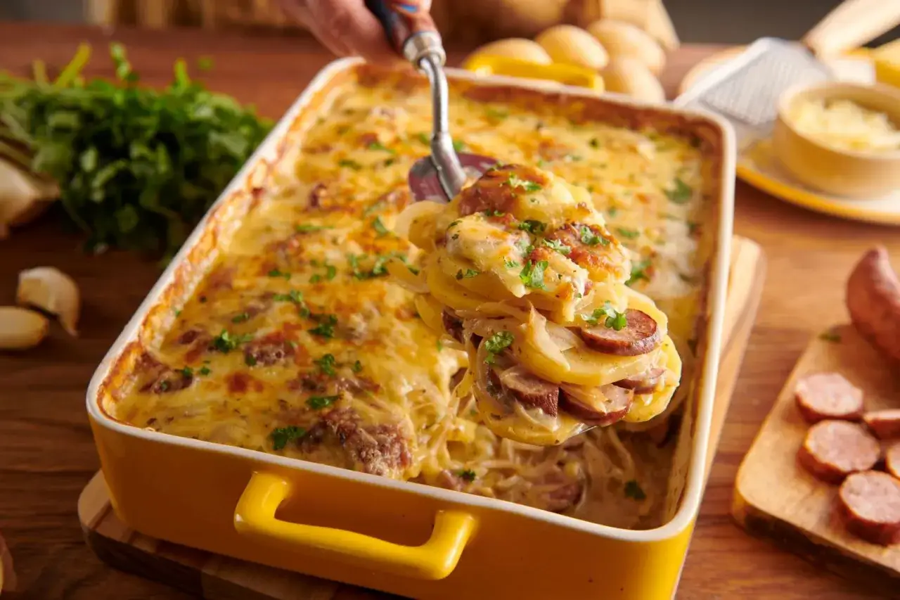 Sekret idealnej zapiekanki ziemniaczanej z kiełbasą musisz to znać!