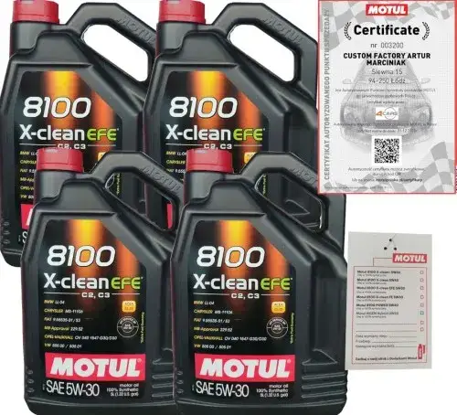 Motul 5W30 X-Clean - najlepszy olej do nowoczesnych silników