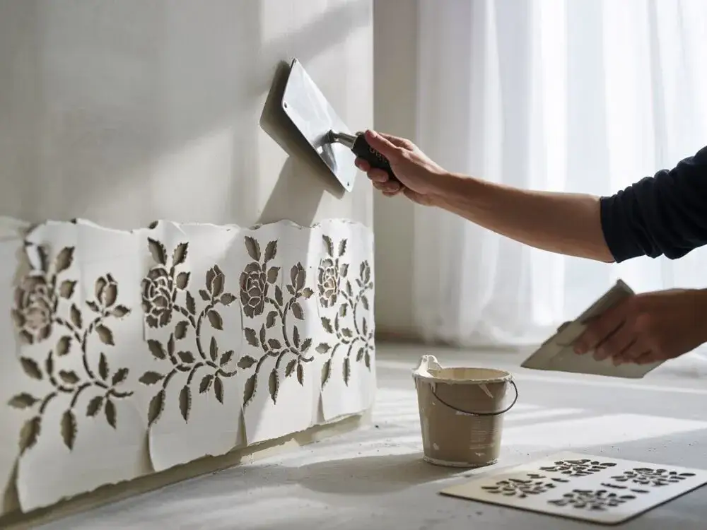 Jak zrobić wzory na ścianie z gipsu - proste techniki i porady