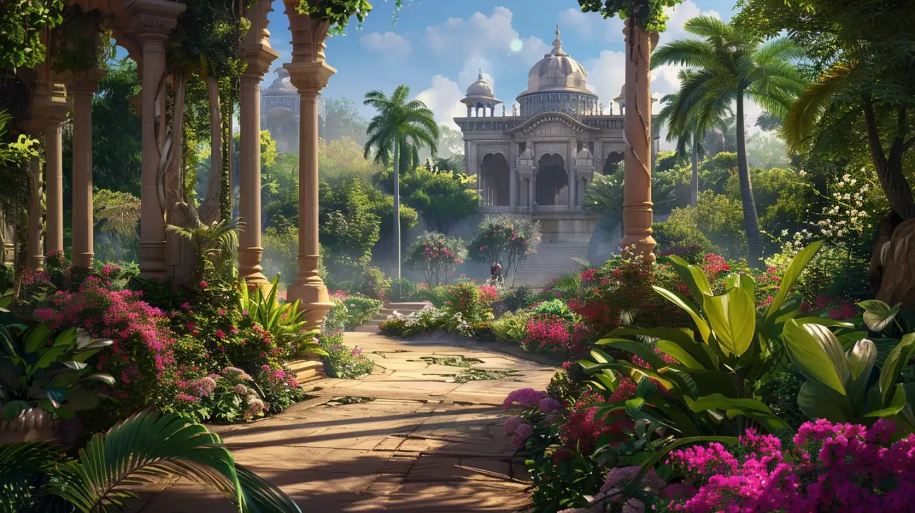 Pałac Sasino: park i ścieżki wiądące do tajemniczej rezydencji