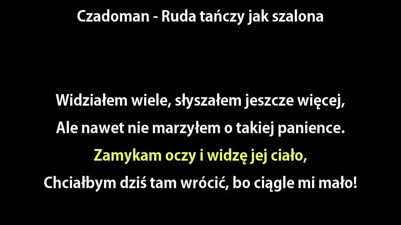 Tekst piosenki ruda tańczy jak szalona – odkryj jej głębię i emocje