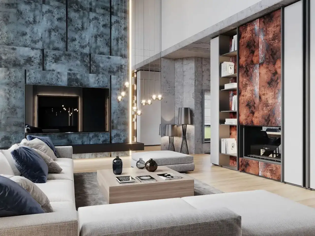 Metamorfoza ściany w salonie: 15+ pomysłów i trendy 2026