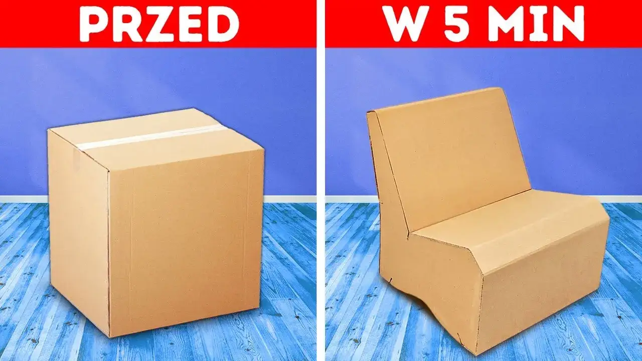 Jak zrobić krzesło z kartonu - proste kroki, które zaskoczą każdego