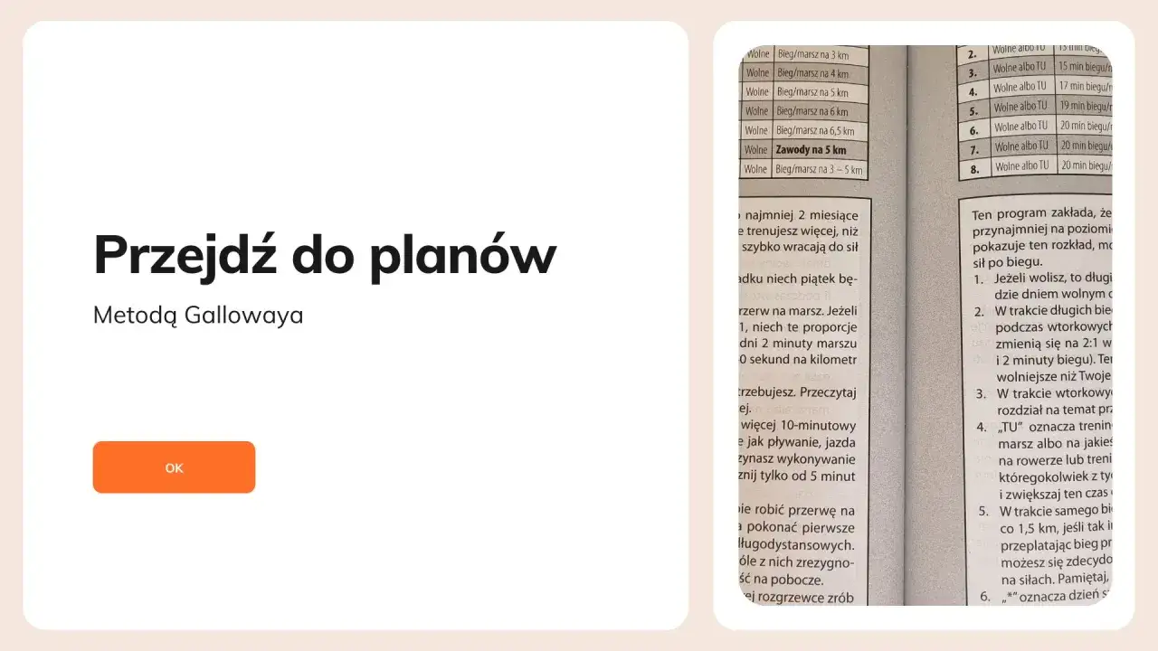 Metoda Gallowaya: Bieganie z marszem! Plany treningowe jak PDF