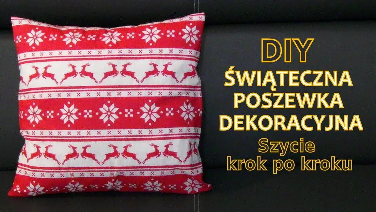 Poszewka na poduszkę z zakładką: Uszyj bez zamka w 20 minut!